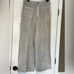 Zara Wide Leg Pants in Light Gray